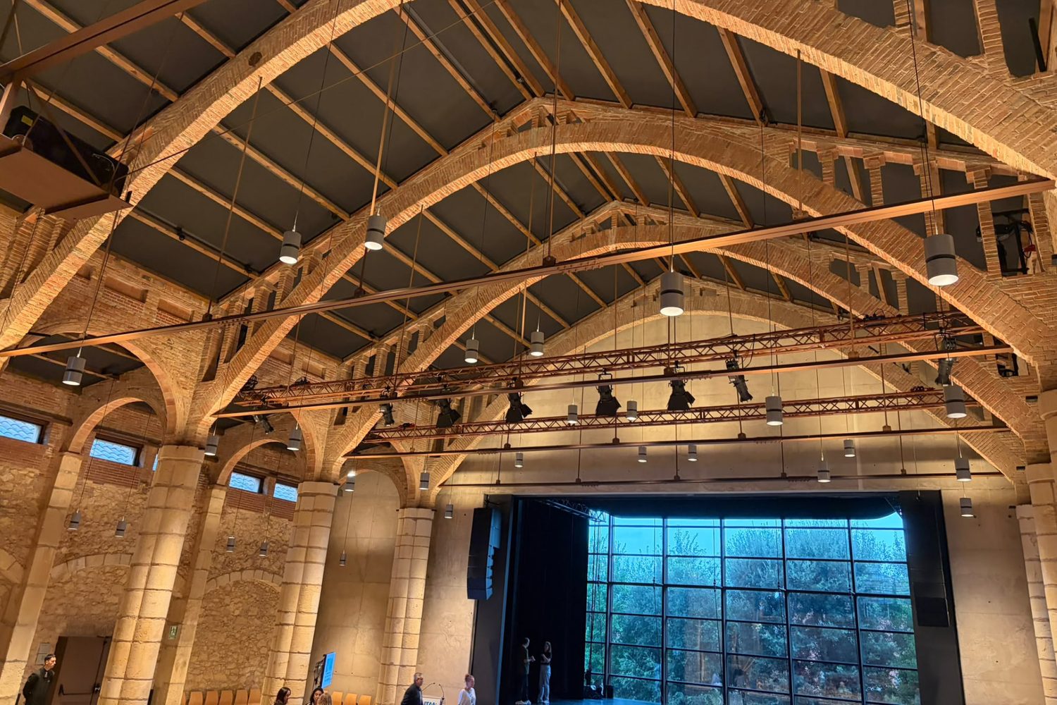 The brick-arched hall at Celler de Vila-seca, venue for the ITAA Annual Conference 2026
